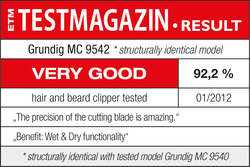 TESTMAGAZIN
01/2012
Test result: VERY GOOD 